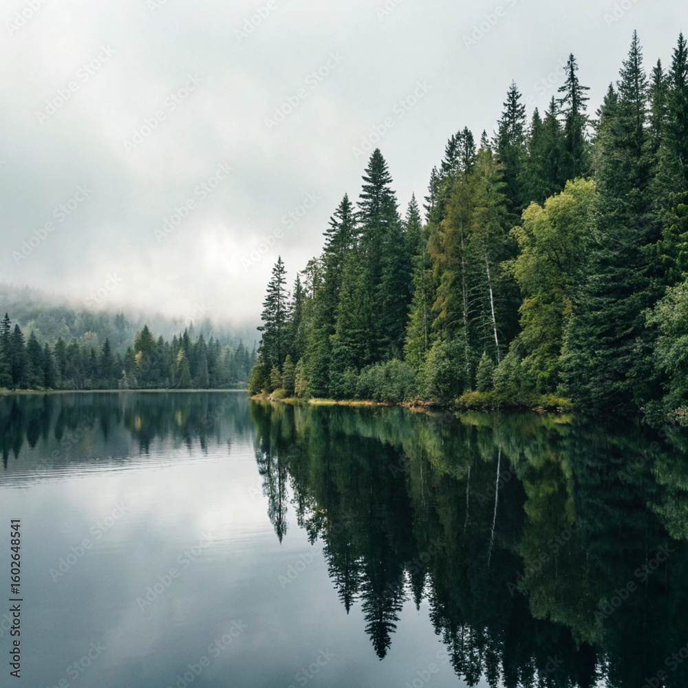 Fototapeta premium lake in the mountains