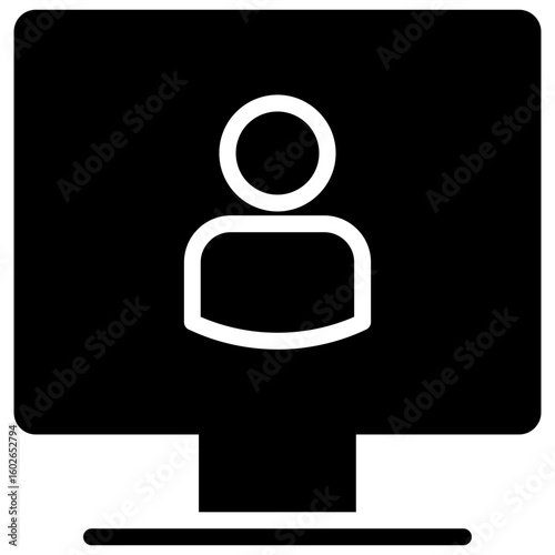 user account icon for contact us, business, website, application, printing, document, poster design, etc