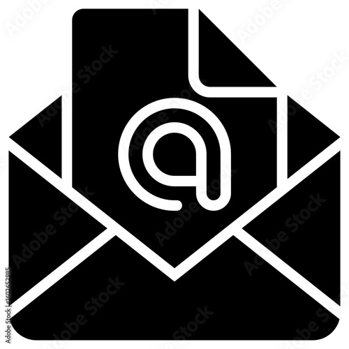 open message icon for contact us, business, website, application, printing, document, poster design, etc