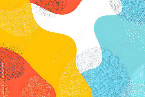 Colorful abstract background vibrant yellow orange teal splash premium wallpaper for branding kits posters and corporate slides