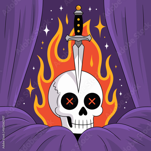 Skull and Dagger in Stage