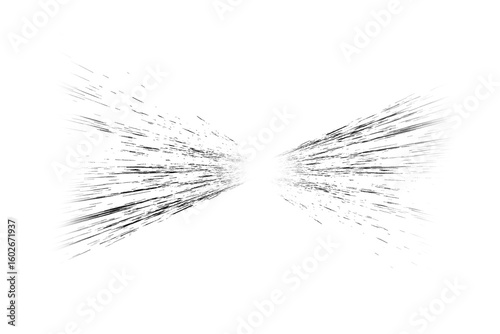 black radial speed lines on transparent backdrop. perfect for comic, anime, or motion design. Use as overlay for action shots, zoom burst effects, or graphic backgrounds.