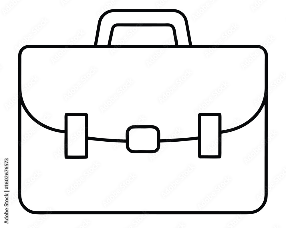 A classic black briefcase isolated on white background for business needs Ai Generated A classic black briefcase isolated on white background for business needs Ai Generated