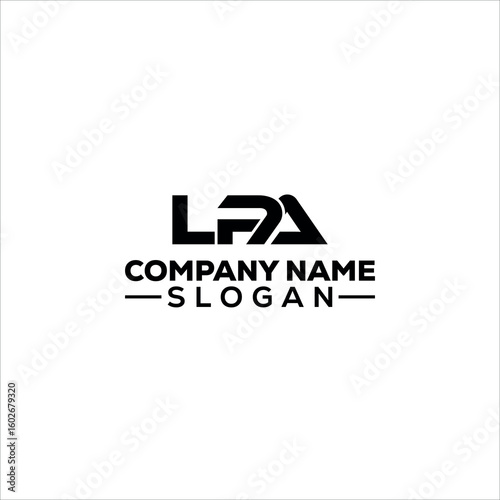 Modern Abstract LPA Monogram Logo