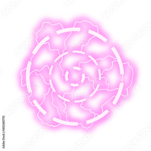 Pink lightning shooting scope effect