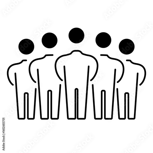 board of directors icon on white background, vector illustration.