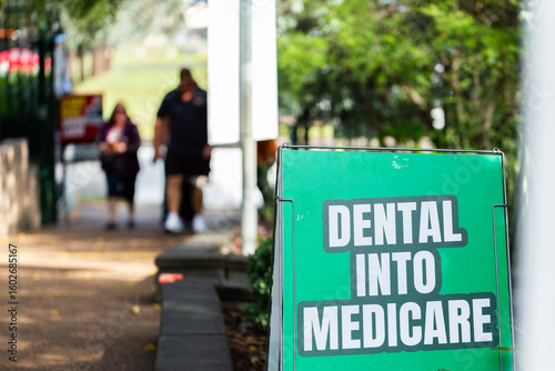 Dental into medicare political signage on way to polling station