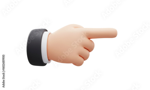 Businessman in a suit gestures with one hand, pointing a finger upwards as a symbol of success