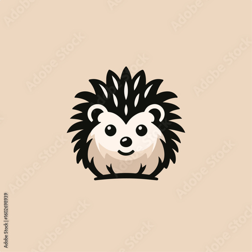 hedgehog logo illustration 