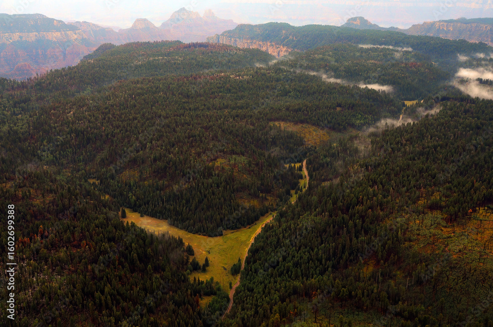 Fototapeta premium Aerial View Grand Canyon Arizona