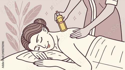Experience ultimate relaxation as a therapist applies soothing oil during a rejuvenating massage, promoting wellness and tranquility for a serene escape.