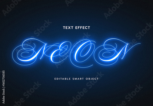 Glowing Neon Text Effect Photoshop