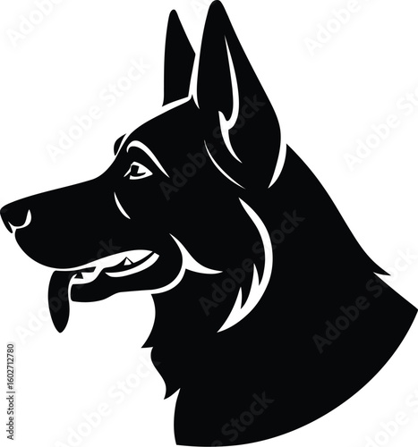 German Shepherd dog profile canine animal