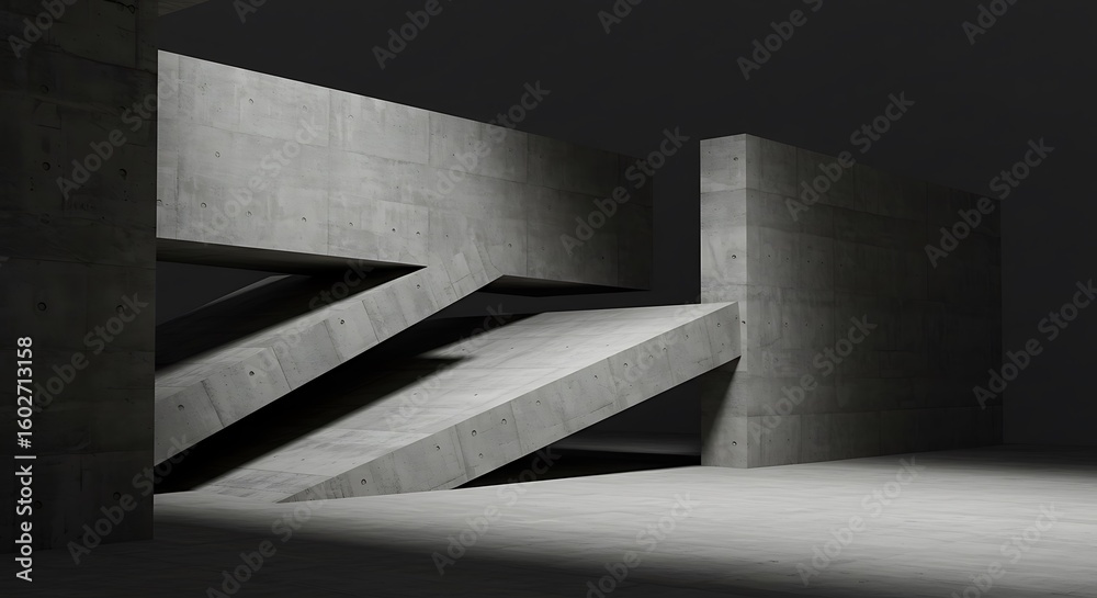 Fototapeta premium Conceptual and abstract images in the brutalist style