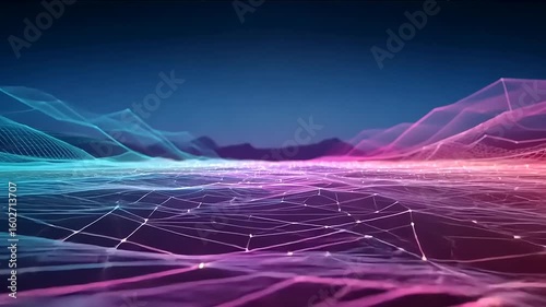 Abstract digital landscape