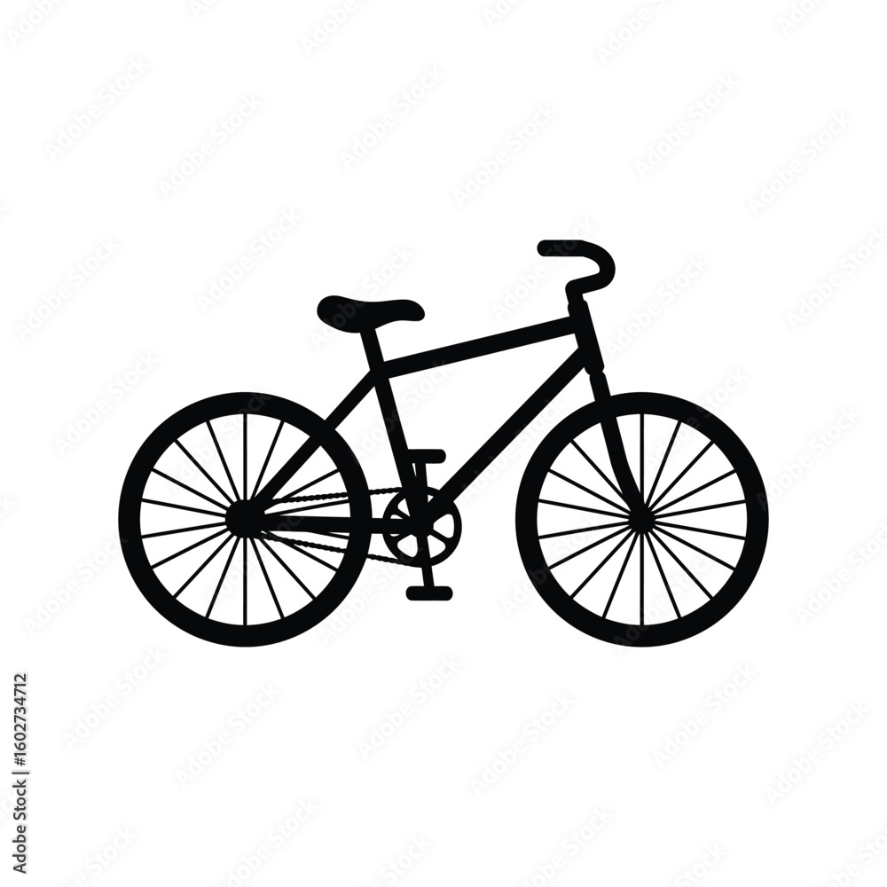 Minimalist Black Bicycle Icon Cycling Sport Recreation Transport Graphic Minimalist Black Bicycle Icon Cycling Sport Recreation Transport Graphic