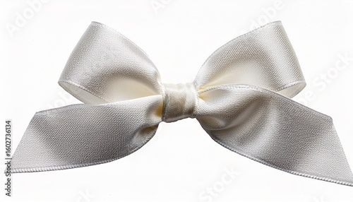 coquette lace white bow isolated on white white background