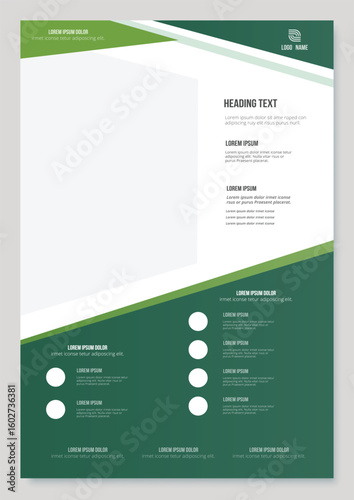 Business Flyer Brochure Template Design, abstract business flyer, vector template design