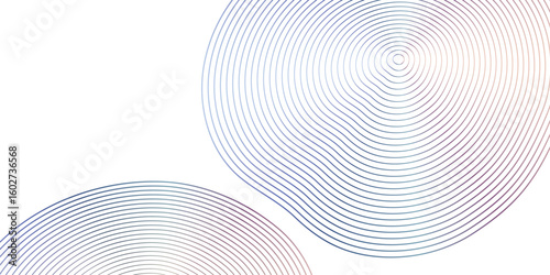 年輪のような円の背景ベクター素材