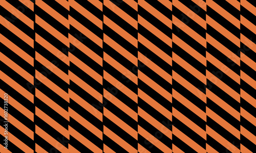 Black and orange Halloween herringbone seamless pattern.