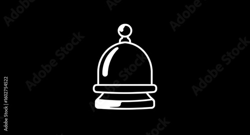 hand bell icon, desk bell icon, bell alert symbol, bell alarm vector, bell alert graphic, bell ringing vector, notification bell illustration, bell minimal icon, simple bell icon, bell interface icon,