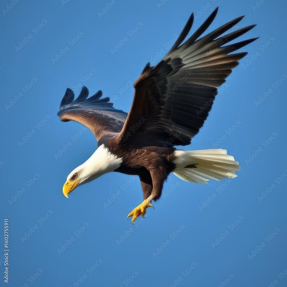 Obraz premium bald eagle isolated for background - ai generated