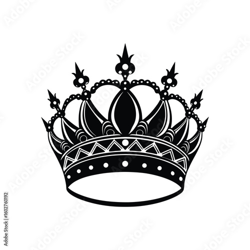 Royal heraldic crown vector illustration symbol design element