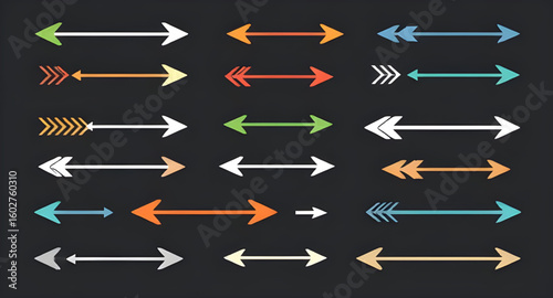 arrows, set, direction, pointer, icon, navigation, vector, symbol, design, graphic, sign, illustration, forward, backward, up, down, left, right, rotation, curved, straight, double, circular, guide, e
