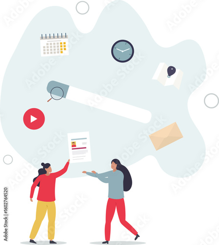 Searching information and info search engine on browser.human life.