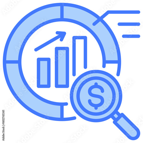 Market Penetration Blue Icon