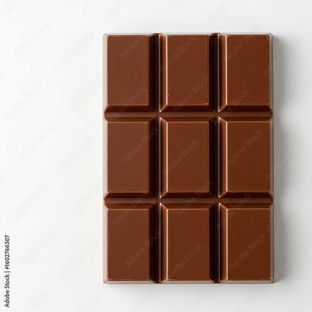 Fototapeta premium chocolate bar on white background