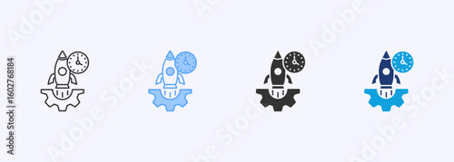 Release Management Icon Set Multiple Style Collection