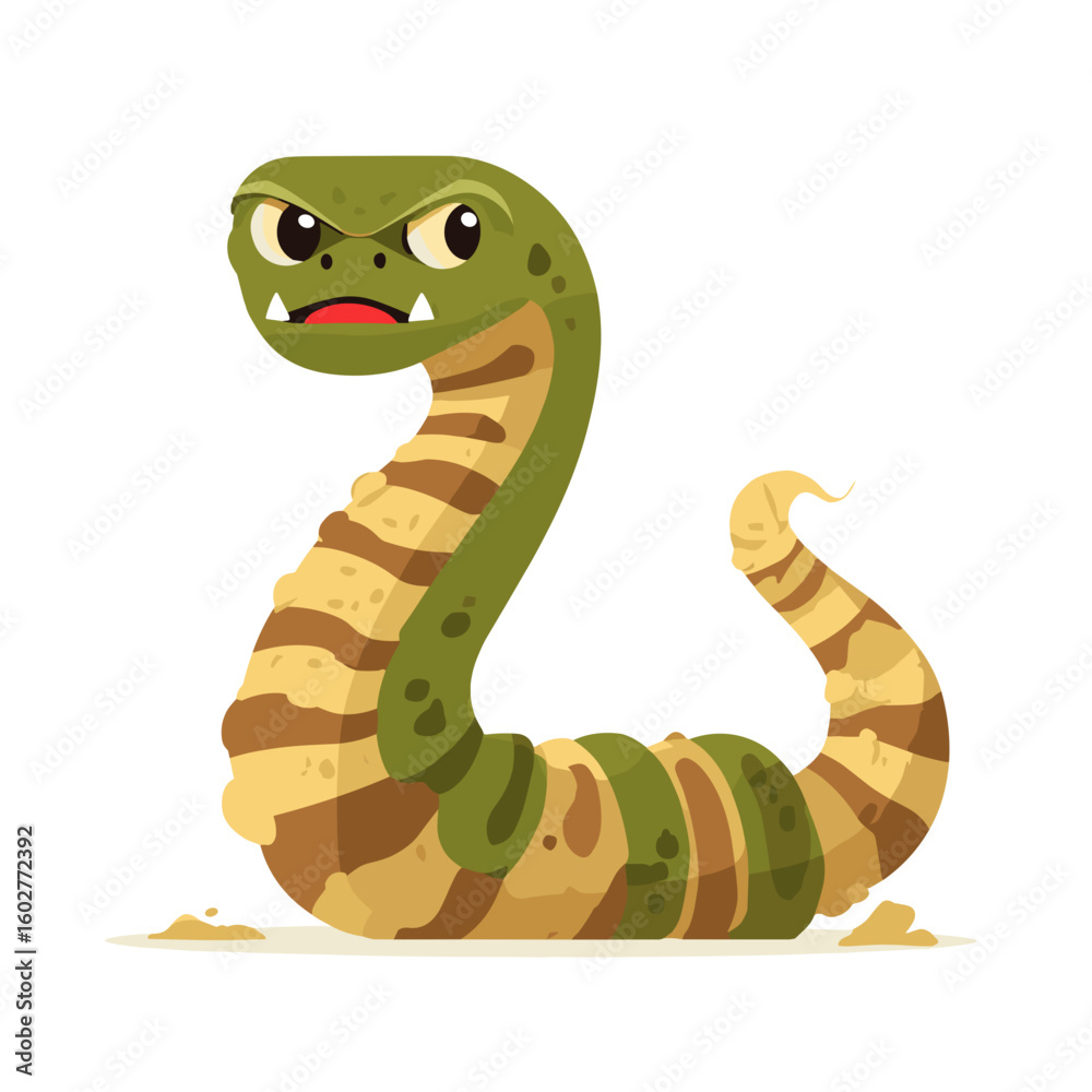 Naklejka premium Cartoon Sand Worm Clipart, Logo