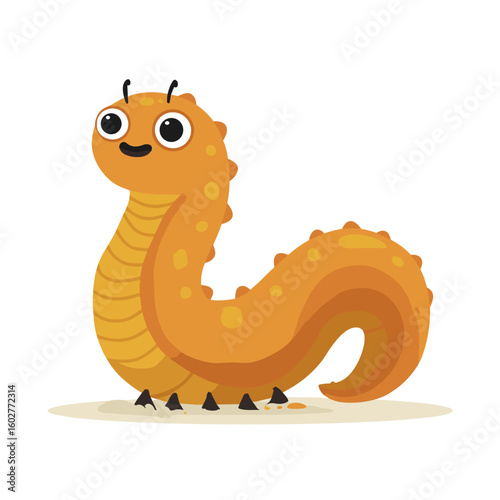 Cartoon Sand Worm Clipart, Logo