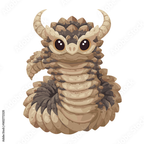 Cartoon Sand Worm Clipart, Logo