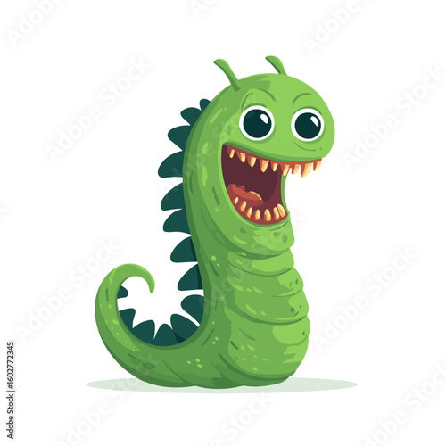 Cartoon Sand Worm Clipart, Logo