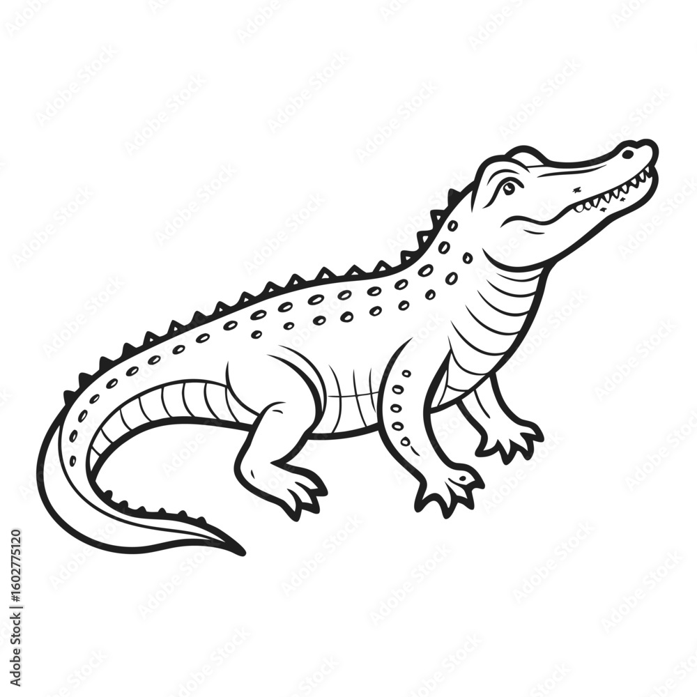 crocodile animal black outline vector silhouette crocodile animal black outline vector silhouette