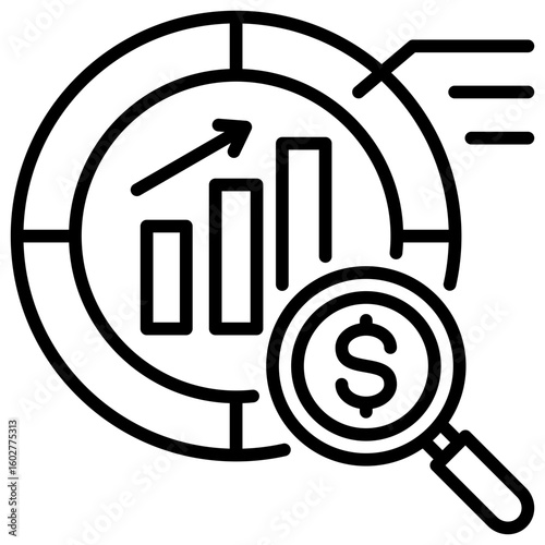 Market Penetration Line Icon