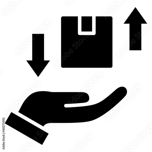 Supply And Demand Glyph Icon