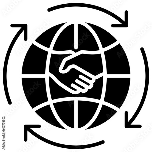 Globalization Glyph Icon