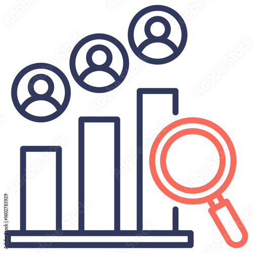Competitive Analysis Dual Tone Icon