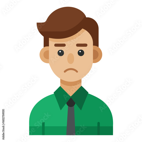 funny cartoon casual man