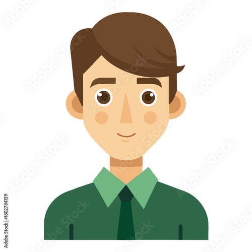 funny cartoon casual man