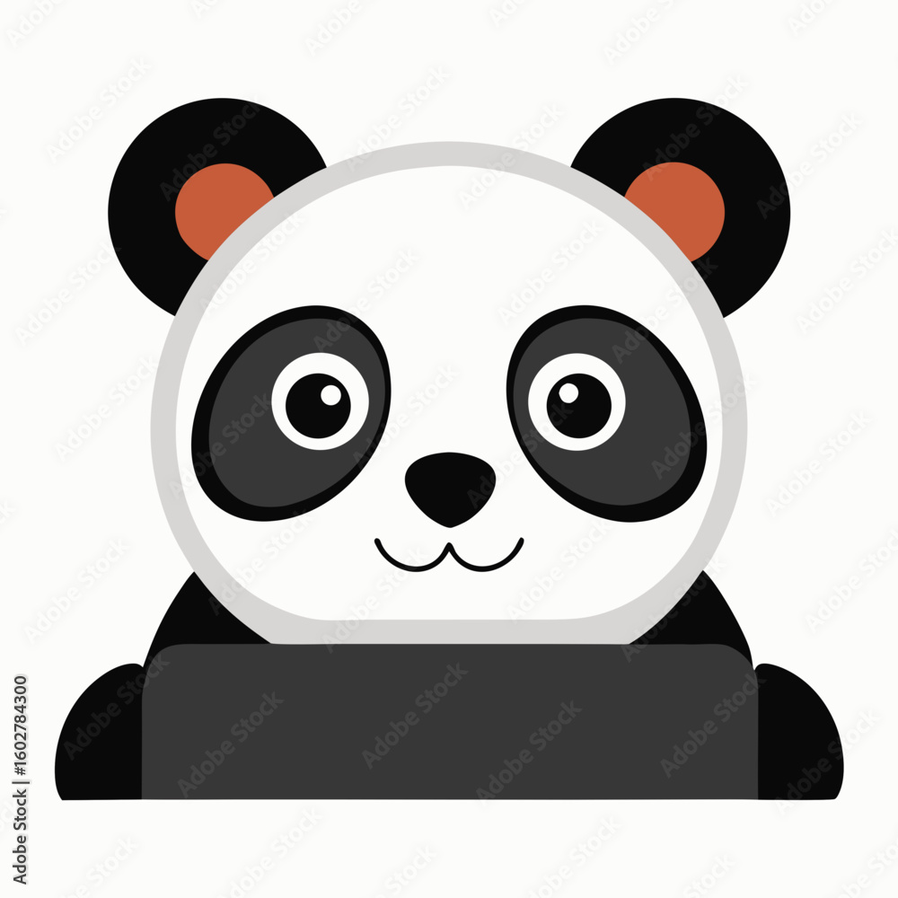 Fototapeta premium panda with bamboo