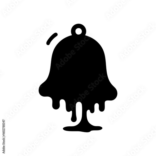 notification bell icon melting