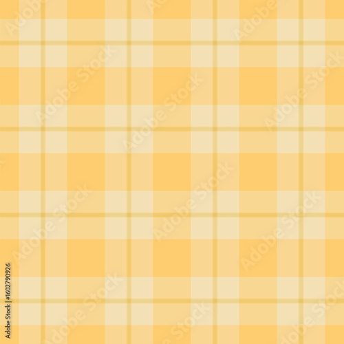 Ethnicity tartan texture check, floor textile background pattern. Romantic vector fabric plaid seamless in amber and wheat colors.