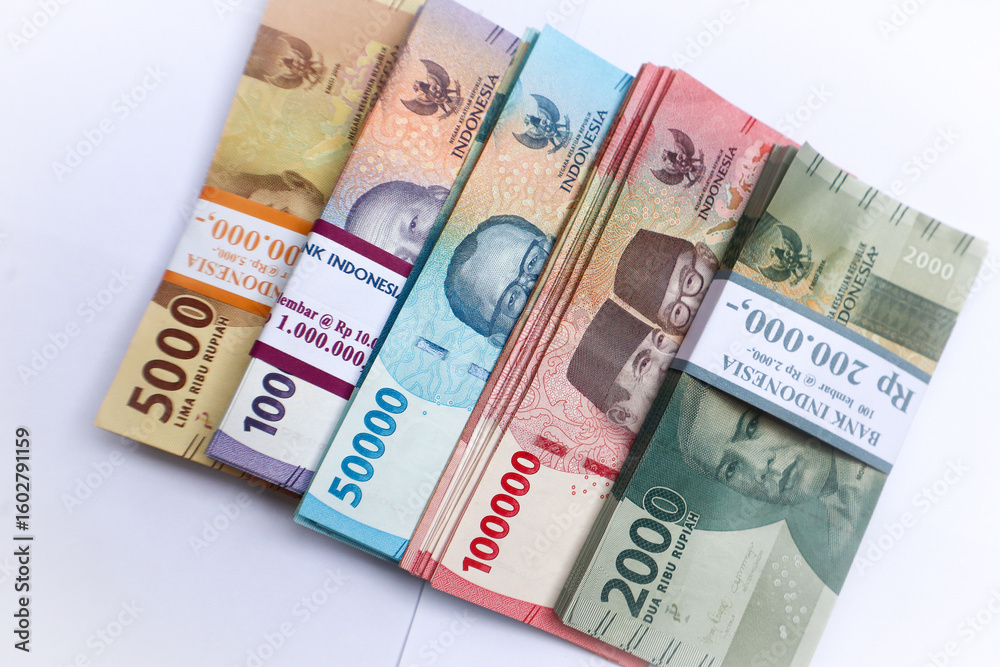 Colorful Bundles Of Various Currency Notes Colorful Bundles Of Various Currency Notes