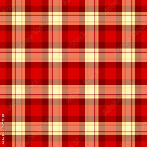 Trousers textile pattern plaid, stripe background fabric vector. Expensive texture check tartan seamless in red and orange colors.