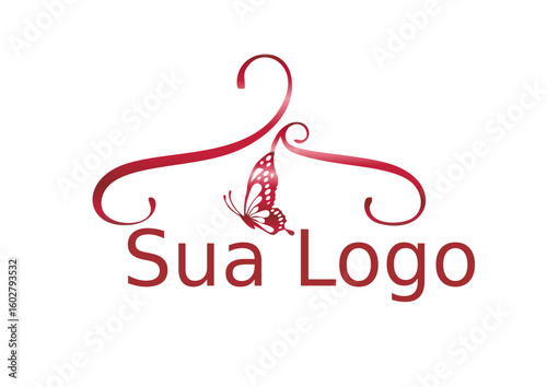 Logo moda feminina academia fitines