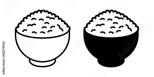  rice icon white on background
